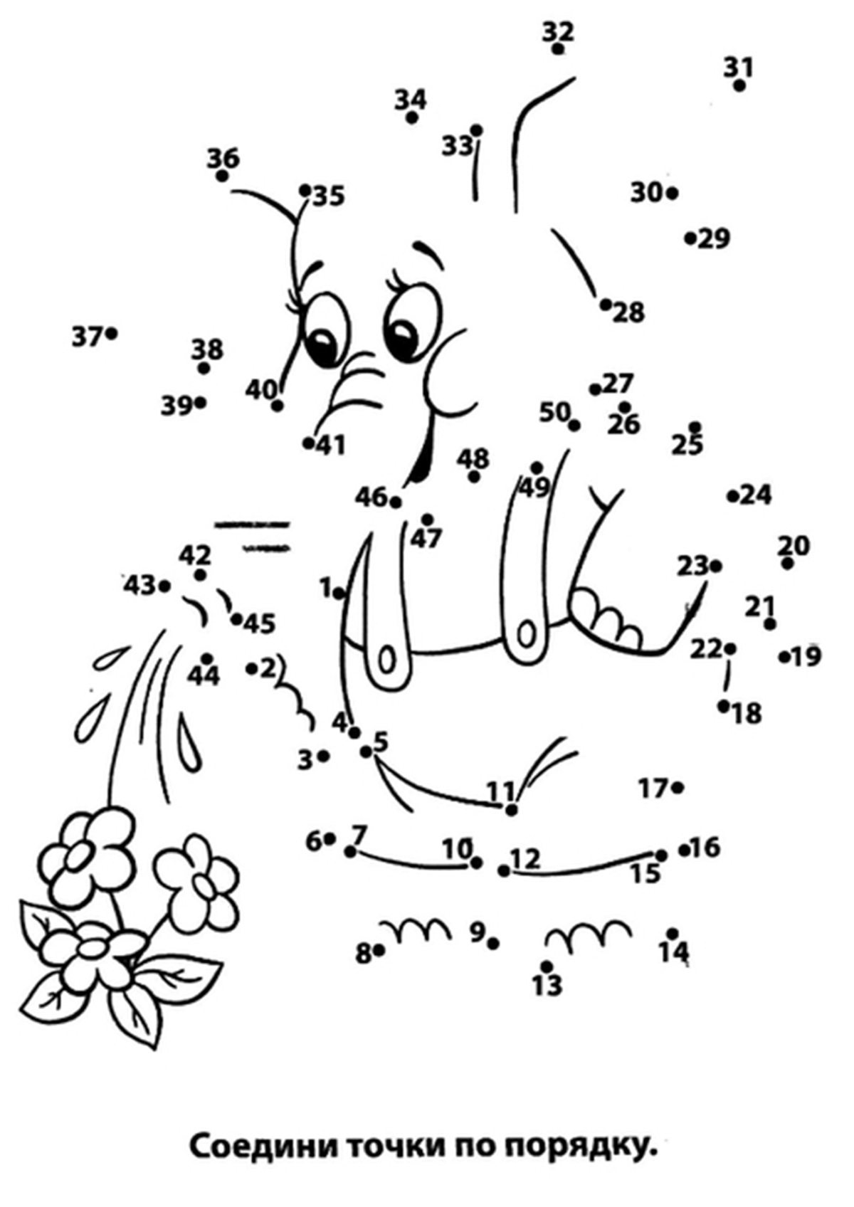 Обучающие раскраски соедини по точкам. Необходимо соединить по точкам цифры.