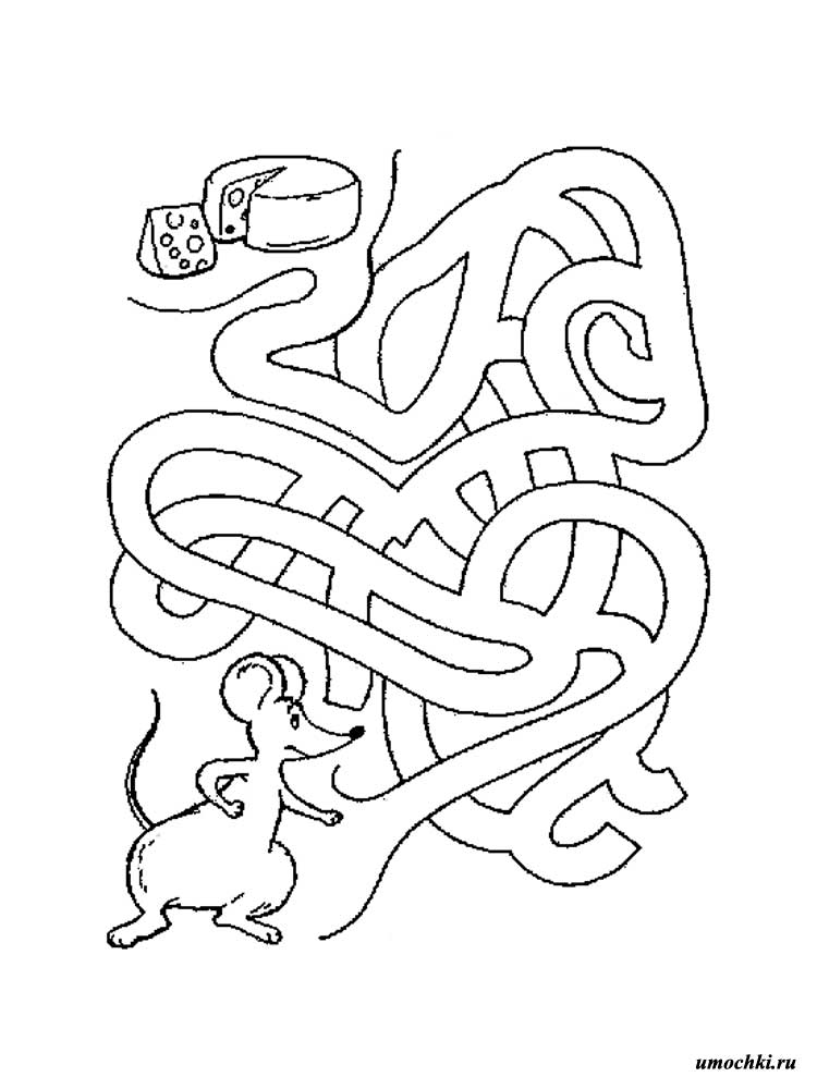 Раскраски для детей. Обучающие раскраски для детей. Лабиринты. 