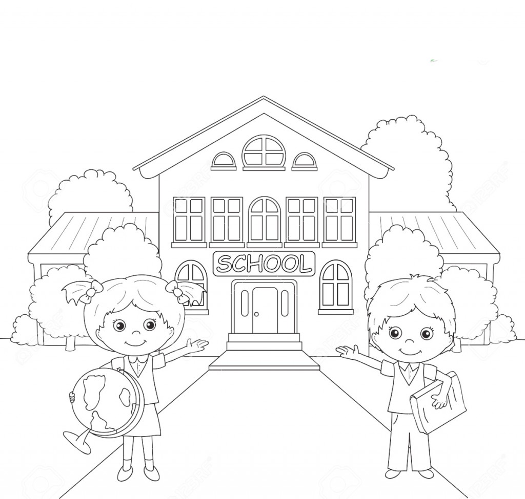Раскраски для детей которые учатся в школе. Раскраски про школу.