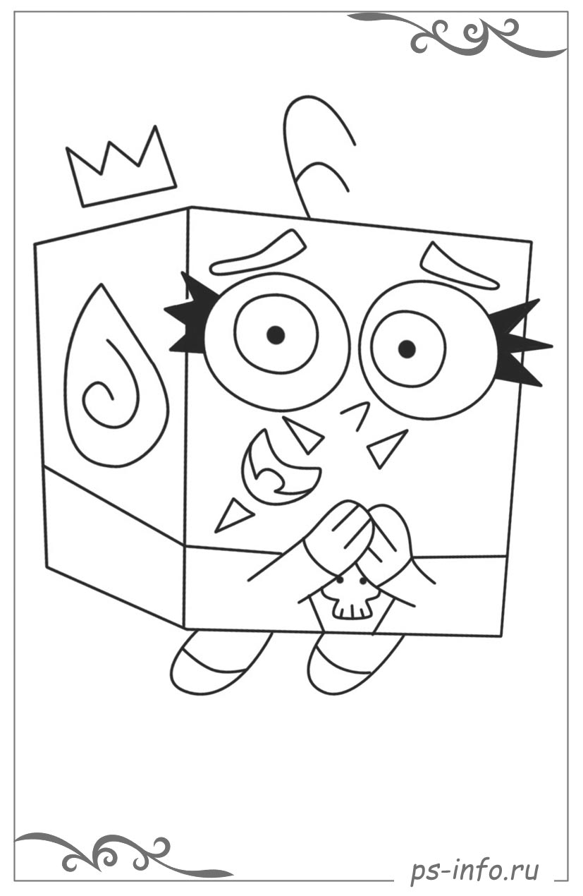 Раскраска для девочек. Раскраска волшебные покровители.      