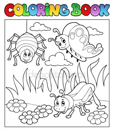 Раскраски насекомые. Насекомые на нашей улице.               