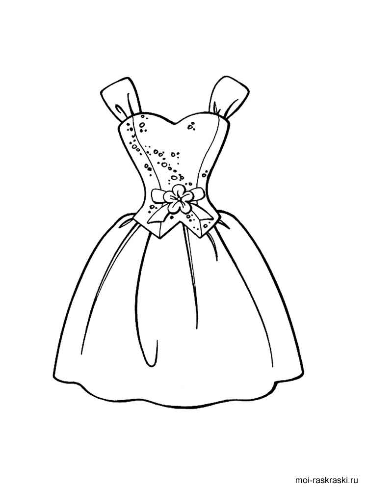 Раскраски для малышей. Раскраски в виде одежды для детей.   