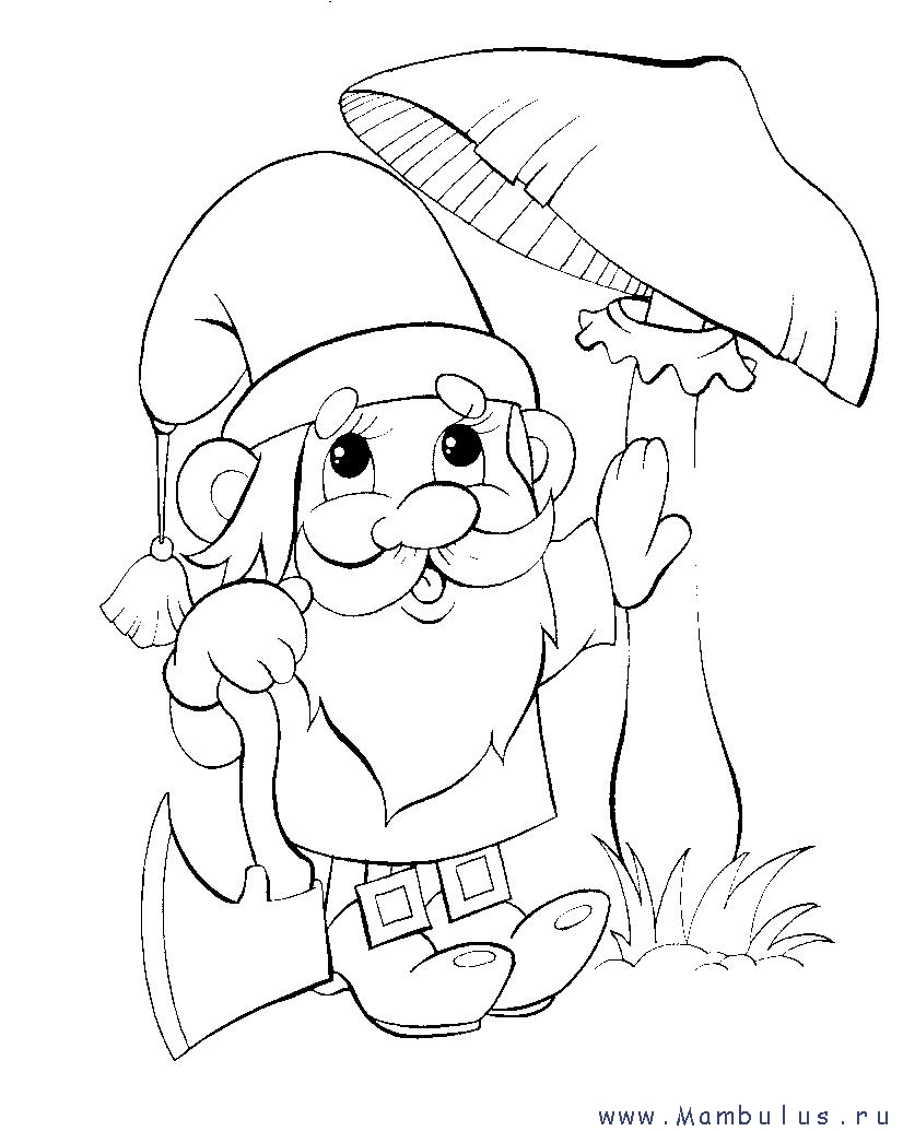 Раскраски про сказочных героев для маленьких детей. Обучающие раскраски.