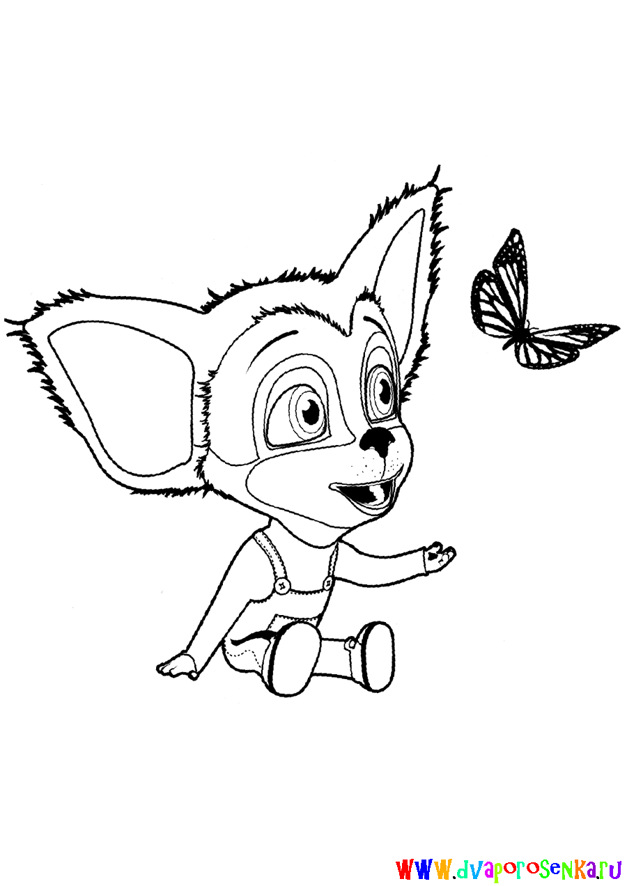 Раскраски для девочек Семья Барбоскиных. Мультфильм Барбоскины