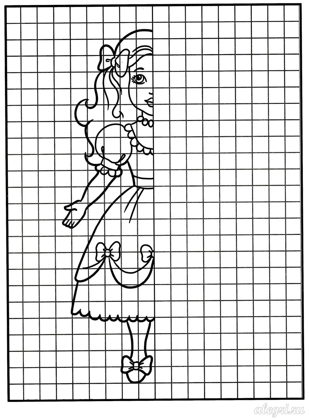 в категории представлены раскраски рисуем по клеточкам для детей.