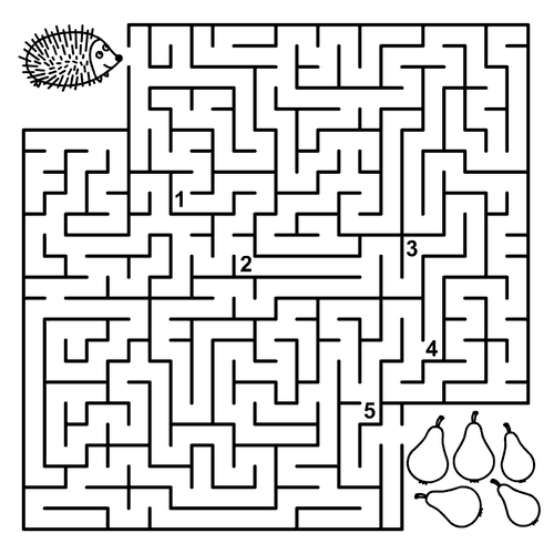 Раскраски для детей. Обучающие раскраски для детей. Лабиринты. 