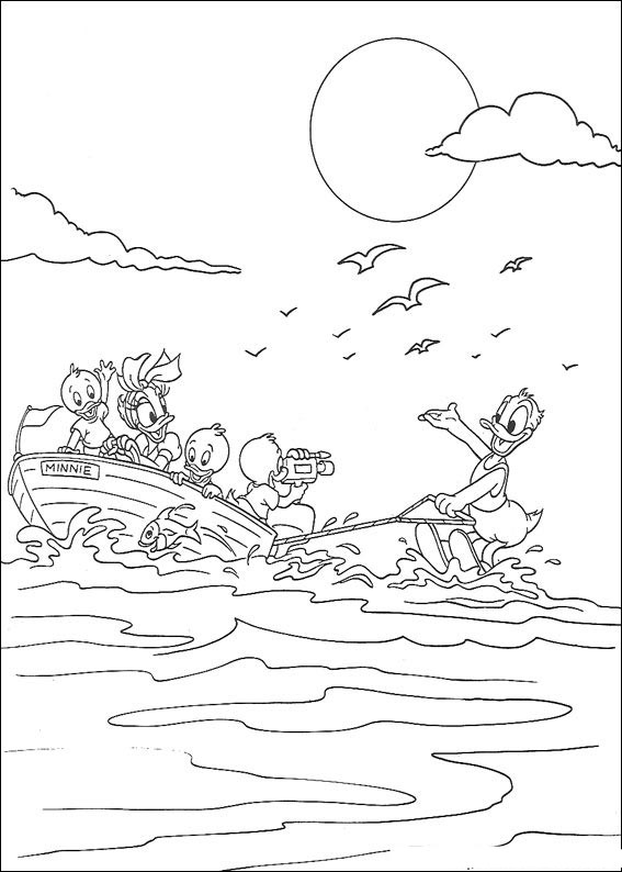 Раскраски для детей морской пейзаж. Морская вода. Морские обитатели.