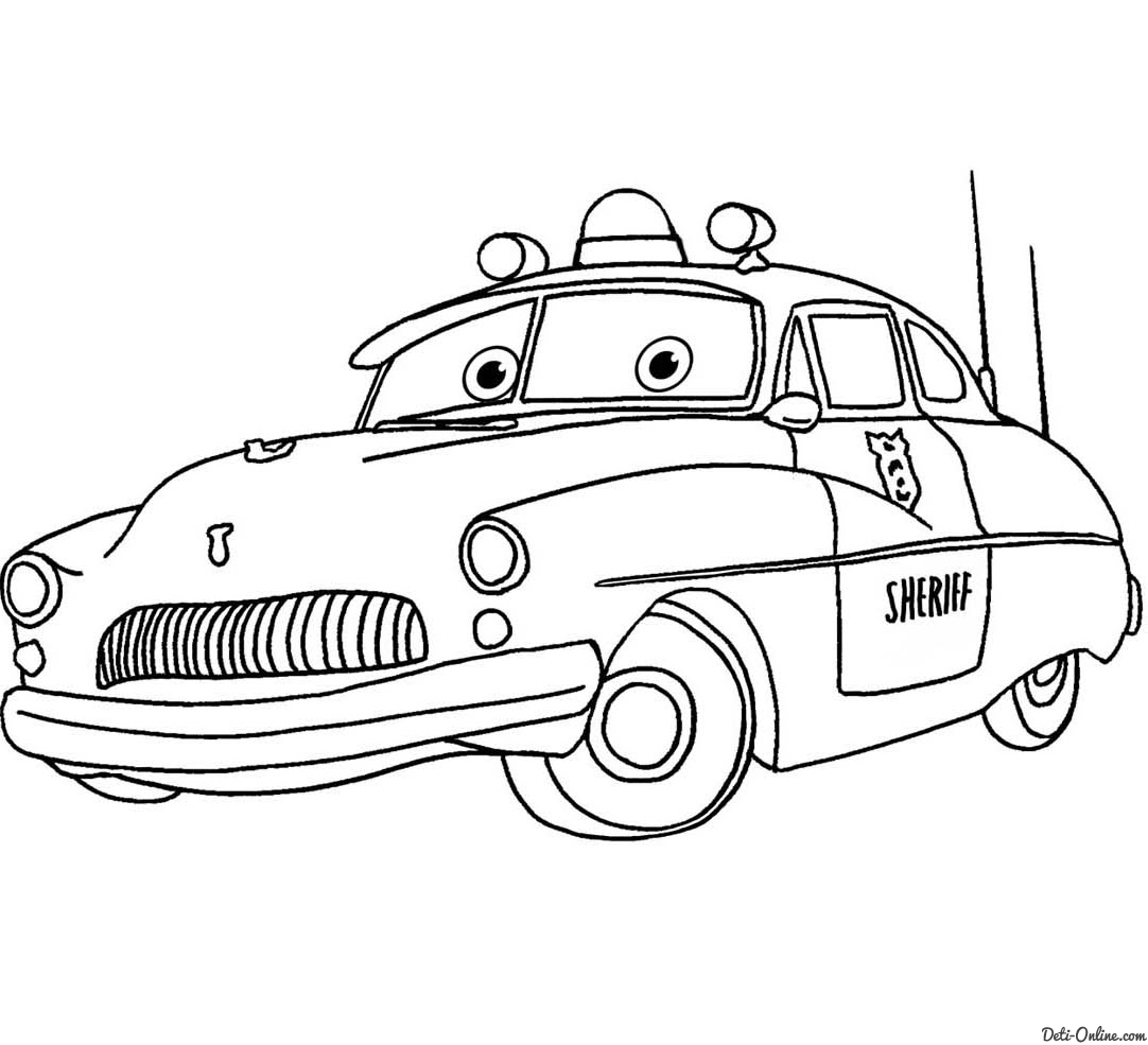 Раскраски из мультфильма тачки. Детские мультики. Раскрась тачки.