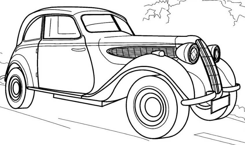 Раскраски автомобили.Раскраски для мальчиков. Легковые автомобили.