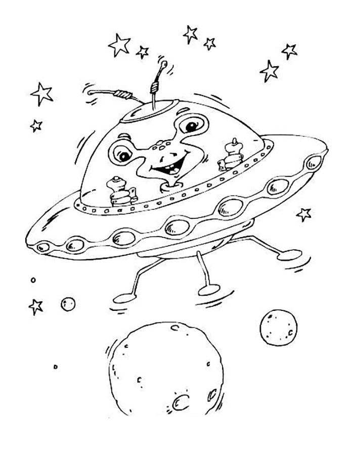 Раскраски про космос для мальчиков. Летим в космос. Звезды. 