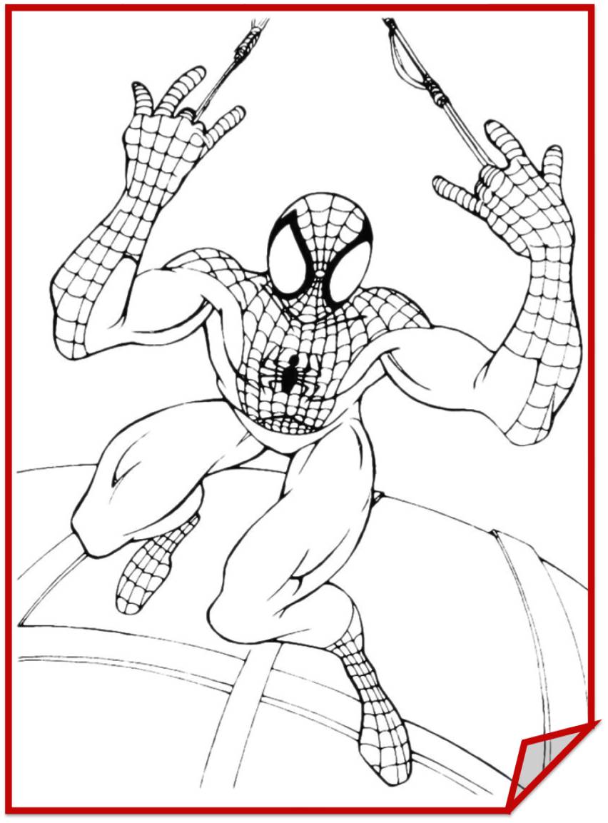 Раскраски про человека паука. Человек паук - супергерой.     