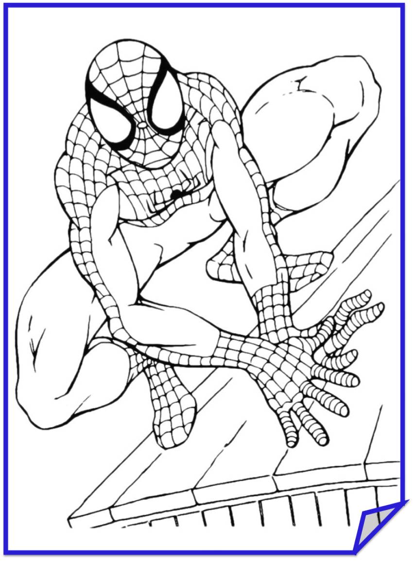 Раскраски про человека паука. Человек паук - супергерой.     