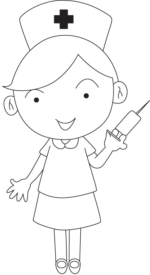 Раскраска для детей про врачей. День медика. Врачи          