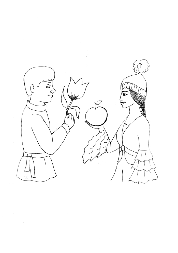 Раскраска праздник Наурыз. Наурыз. День весеннего равноденствия. 