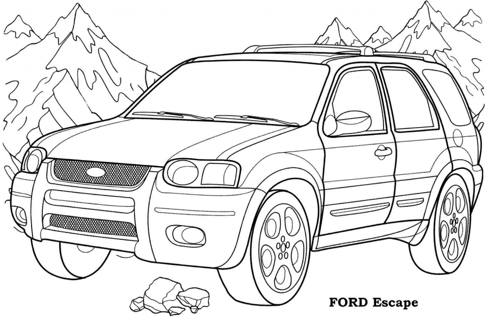 Раскраски автомобили.Раскраски для мальчиков. Легковые автомобили.