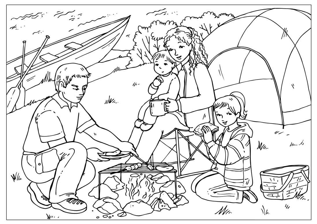 Обучающая раскраска моя семья для детей. Раскраска про семью.