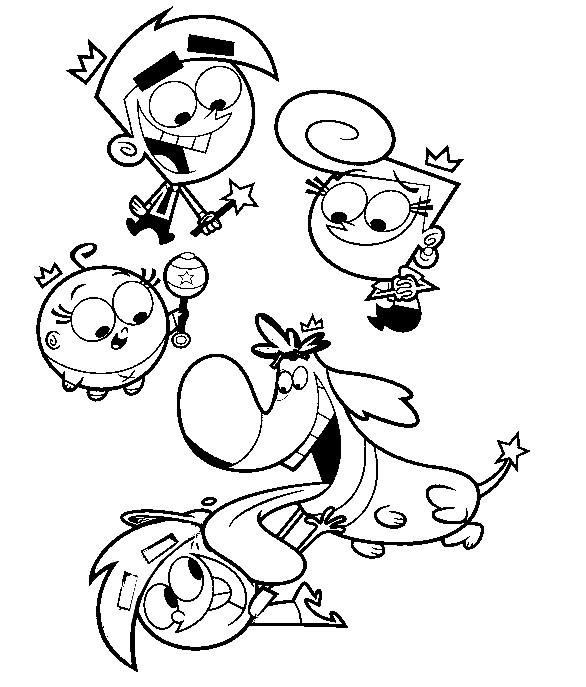 Раскраска для девочек. Раскраска волшебные покровители.      