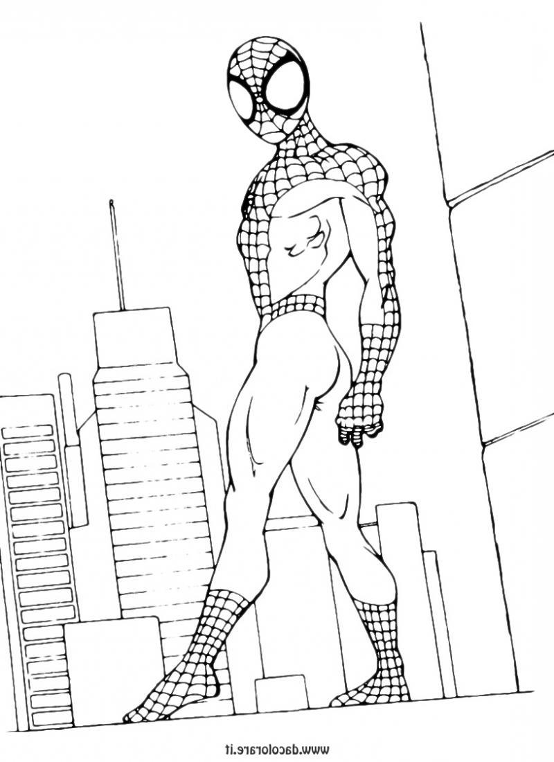 Раскраски про человека паука. Человек паук - супергерой.     