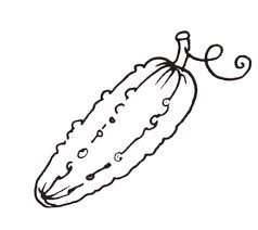 Раскраски с изображениями различных овощей. 