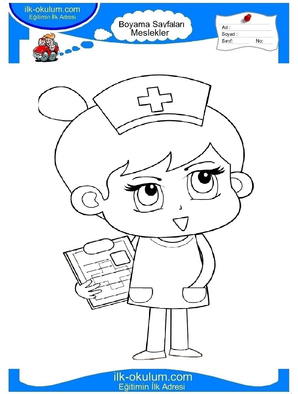 Раскраска для детей про врачей. День медика. Врачи          