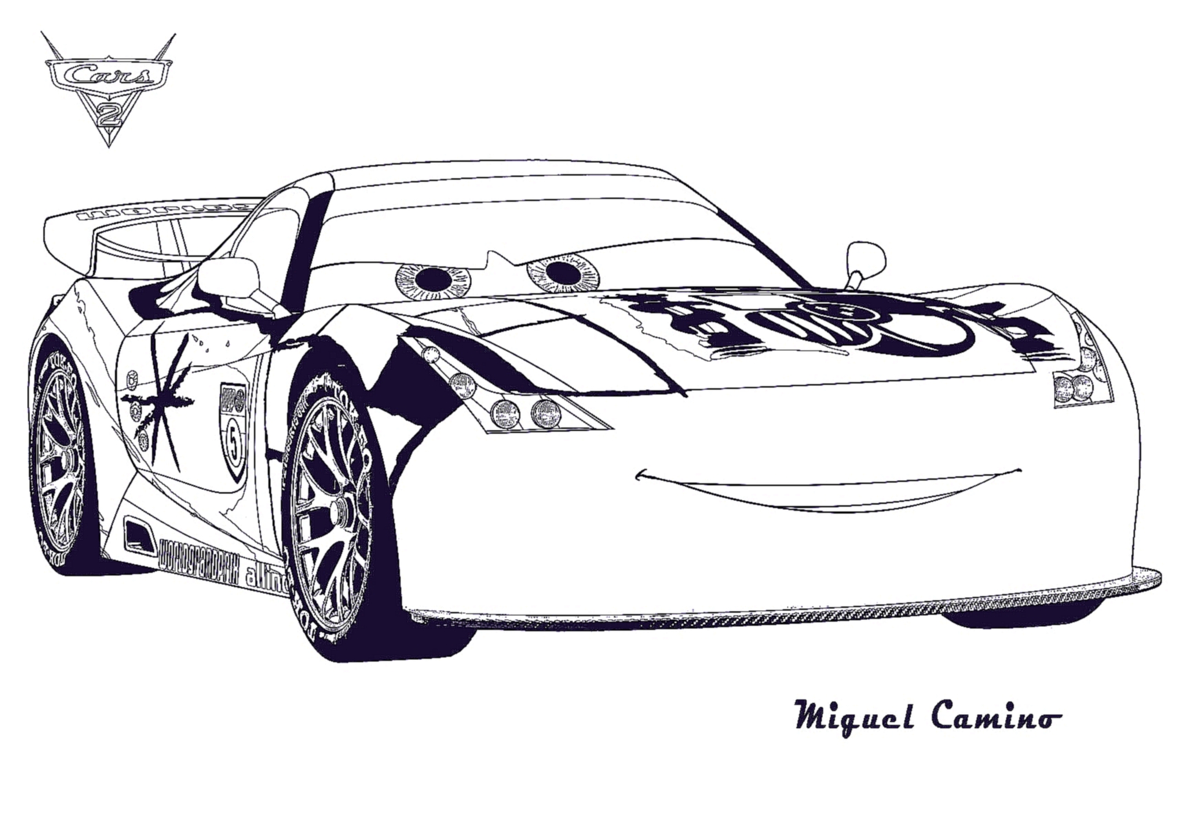 Раскраски из мультфильма тачки. Детские мультики. Раскрась тачки.