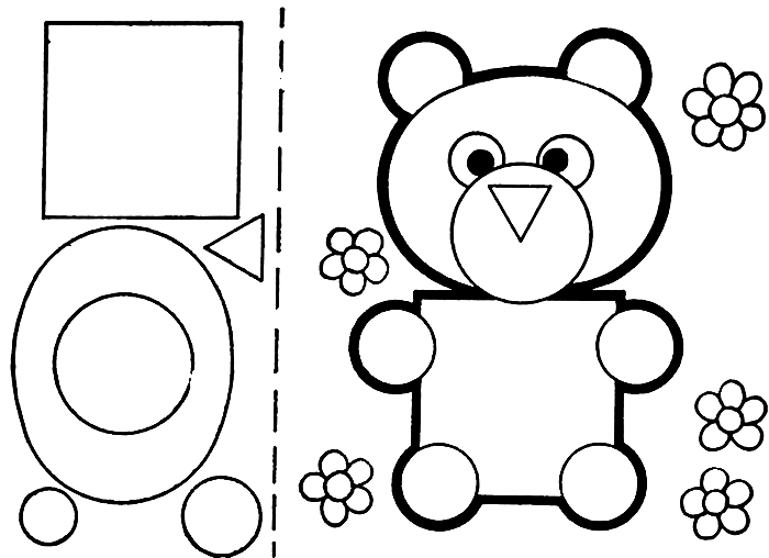 Раскраски аппликации для детей. Сделай поделку из бумаги.   