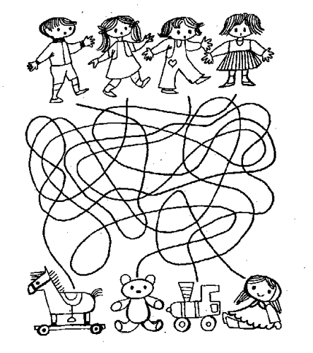 Раскраска путаница и волшебные линии. Раскраска для дошкольников.