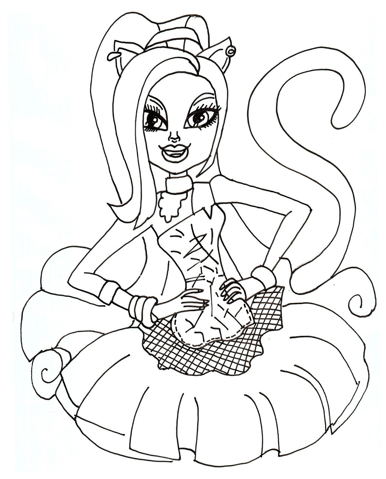Раскраски для девочек Монстр Хай. Раскрась красивых Монстр Хай.