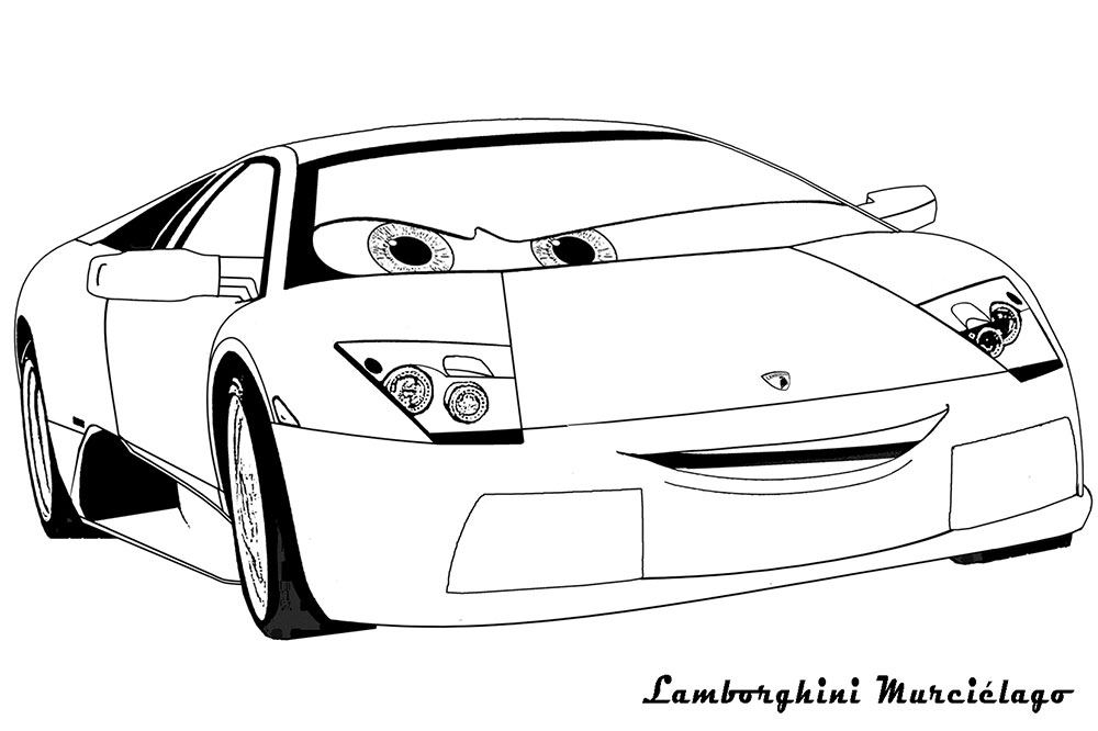 Раскраски из мультфильма тачки. Детские мультики. Раскрась тачки.