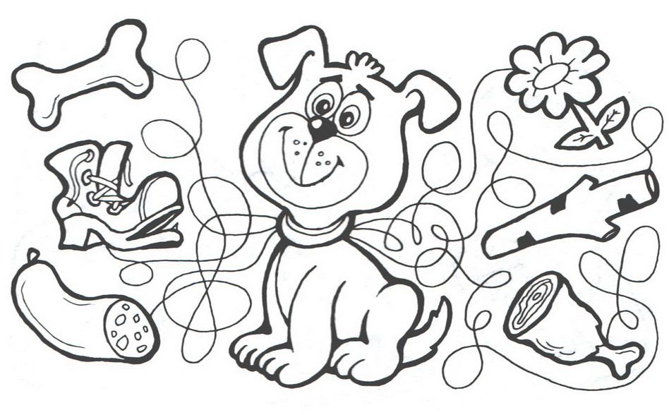 Раскраска путаница и волшебные линии. Раскраска для дошкольников.