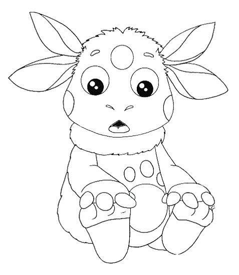 Раскраска для детей лунтик и его лучшие друзья              