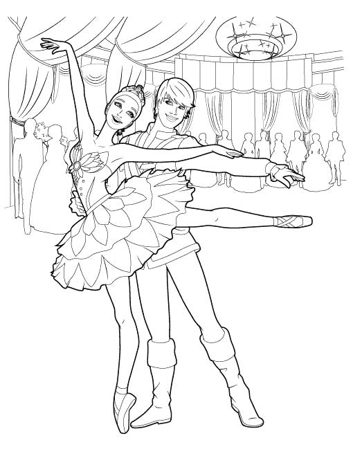 Раскраски для девочек балерины. Тансовщицы. Танец балерин.  