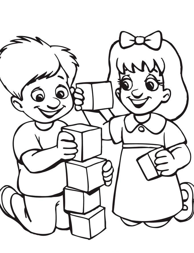 Обучающие раскраски для детей. Раскраски про дружбу для детей.