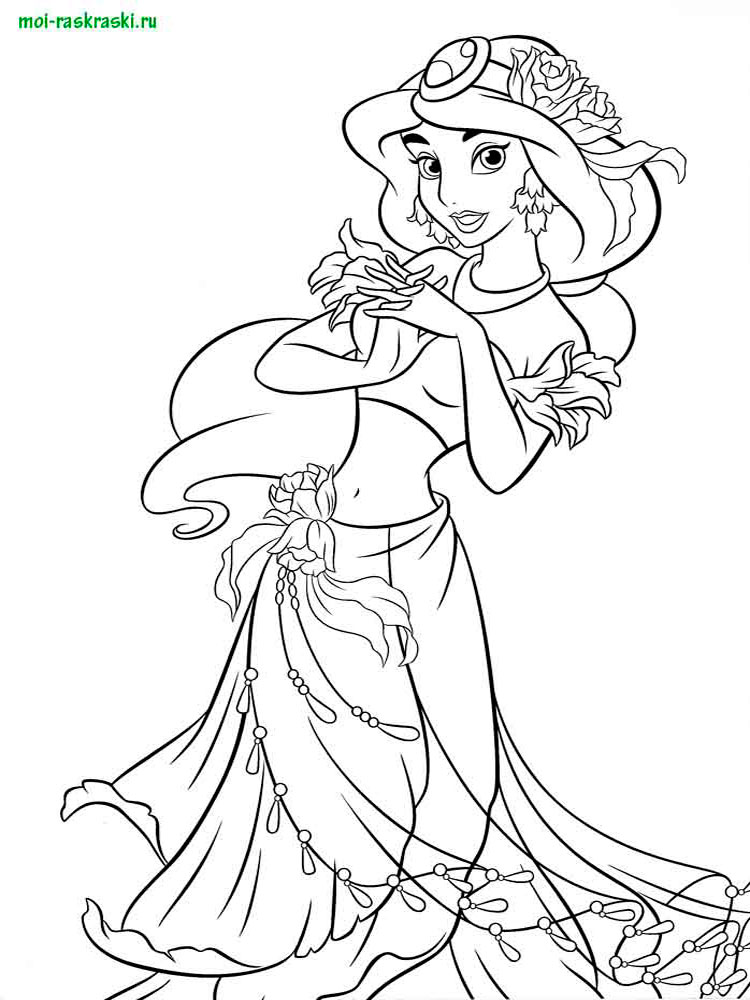 Раскраски про принцесс для девочек. Раскрась бальные платья.