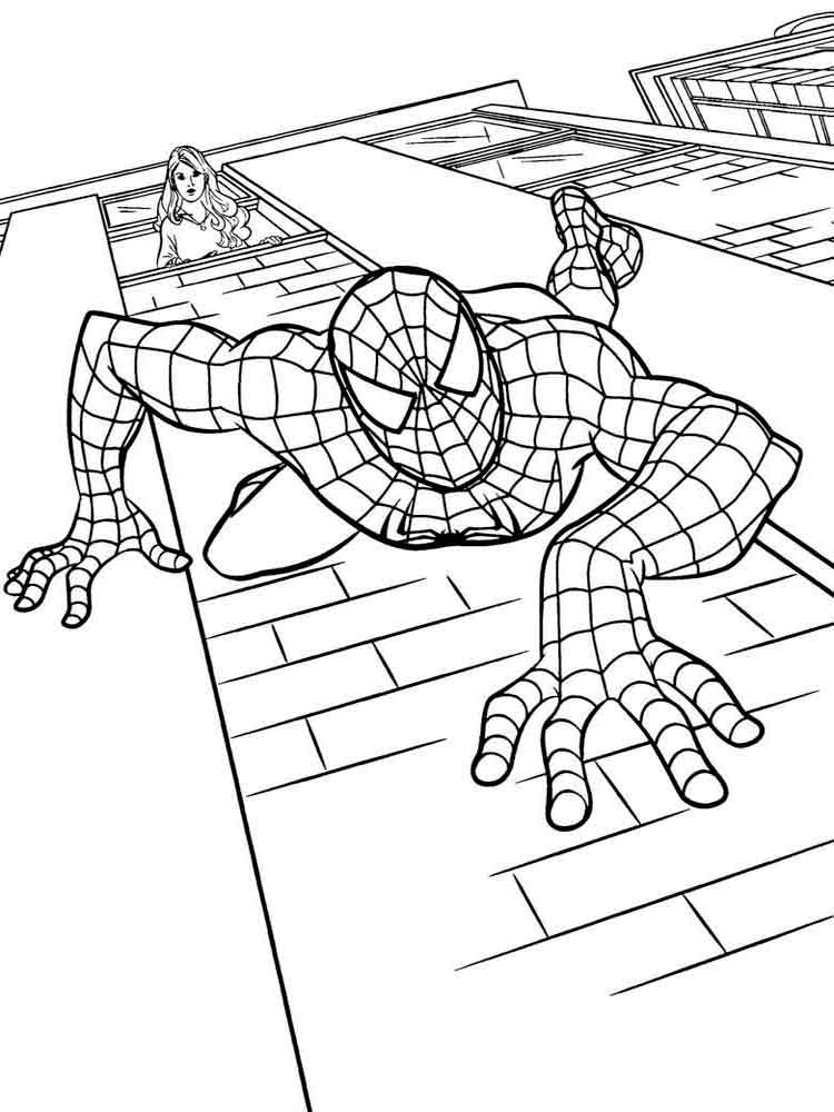 Раскраски про человека паука. Человек паук - супергерой.     
