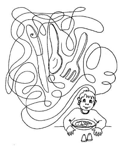 Раскраска путаница и волшебные линии. Раскраска для дошкольников.