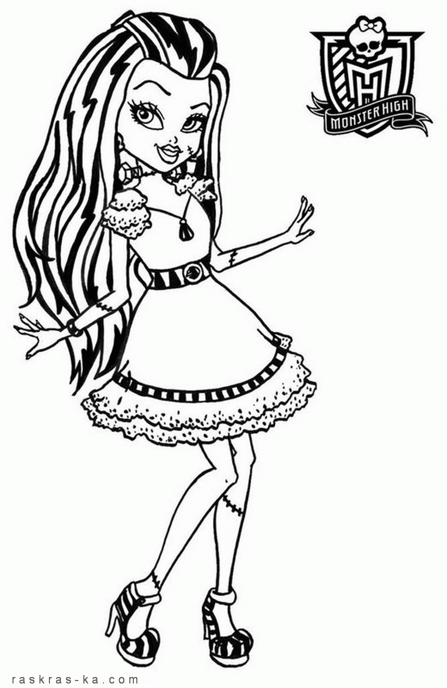 Раскраски для девочек Монстр Хай. Раскрась красивых Монстр Хай.