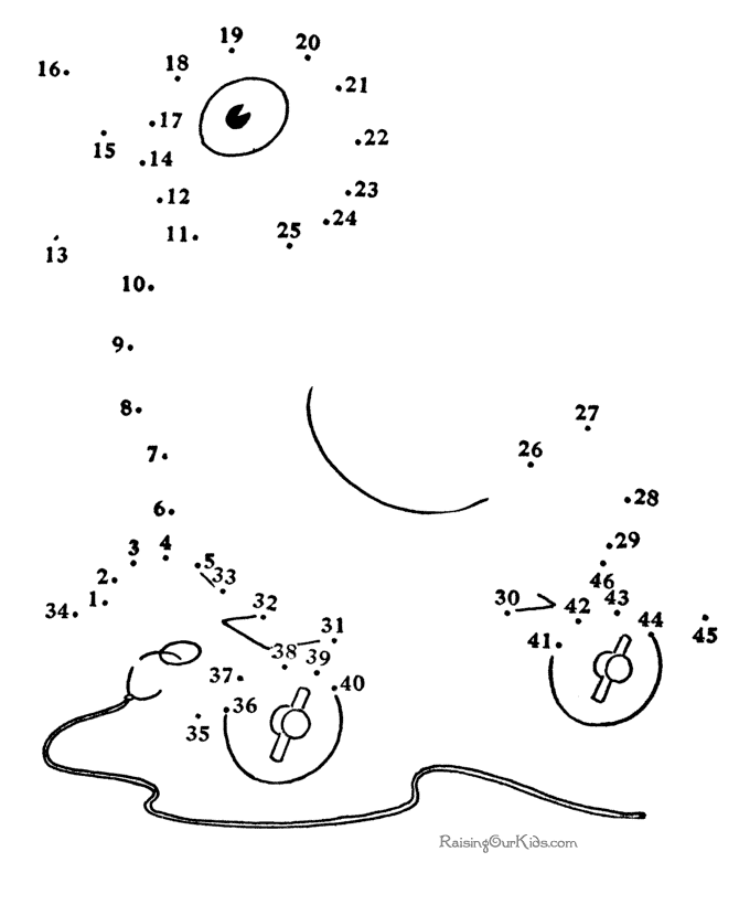 Раскраски для соединения по точкам