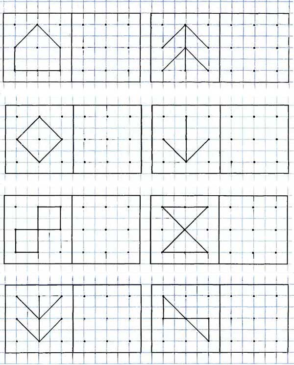 Детские раскраски повтори узор. Раскрась и повтори узор для детей.