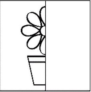 Необходимо дорисовать половину. Обучающая раскраска для детей. Половинка.