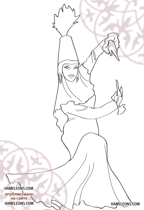 Раскраска праздник Наурыз. Наурыз. День весеннего равноденствия. 