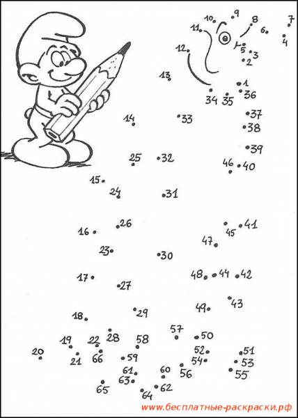 Обучающие раскраски соедини по точкам. Необходимо соединить по точкам цифры.