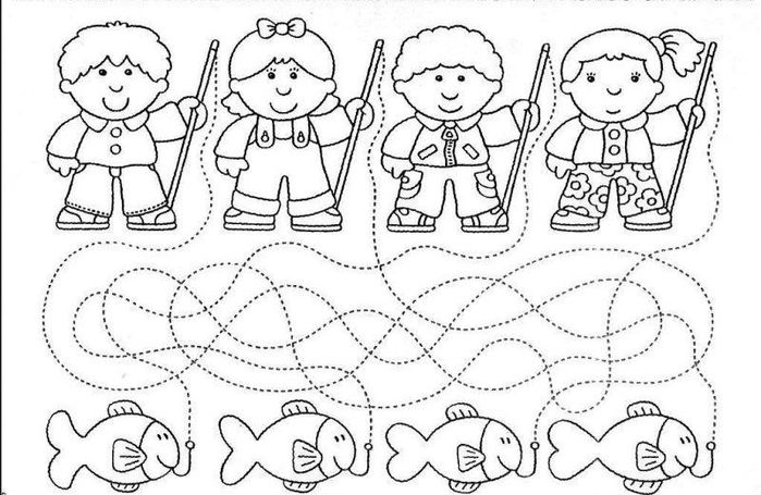 Раскраска путаница и волшебные линии. Раскраска для дошкольников.