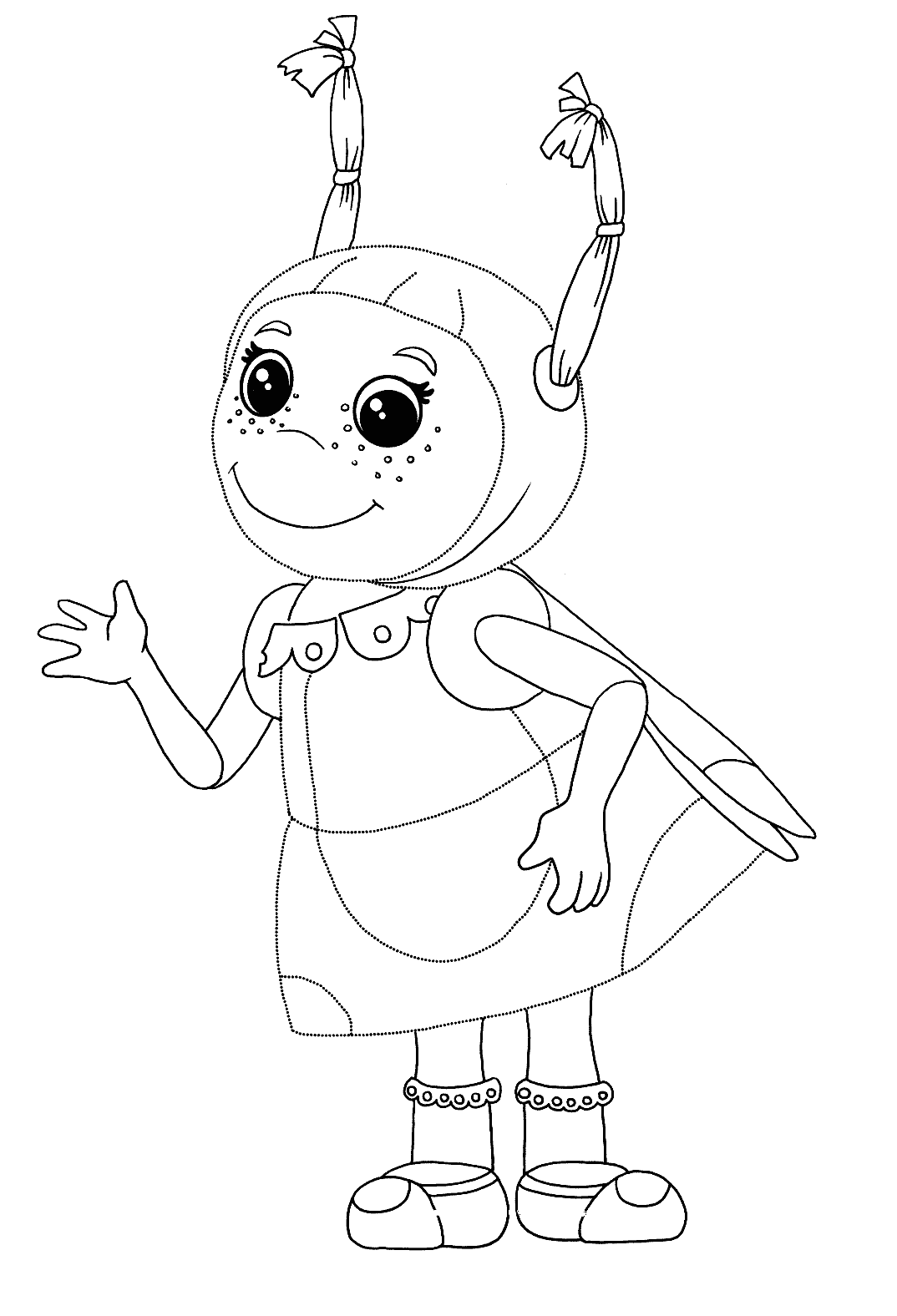 Раскраска для детей лунтик и его лучшие друзья              