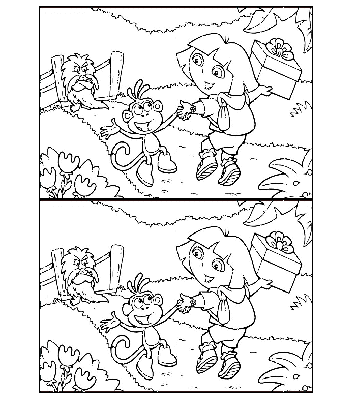 На раскраске нужно найти отличия. Найди 10 отличий. Отличия.