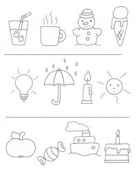 Ребенок должен найти лишний предмет из предложенных. Найди предмет. 