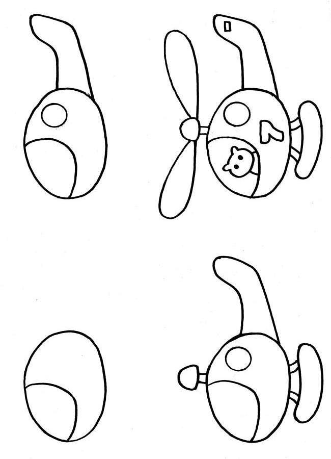 Обучающая раскраска для детей уроки рисования. Рисуй поэтапно. Разукрась все ...