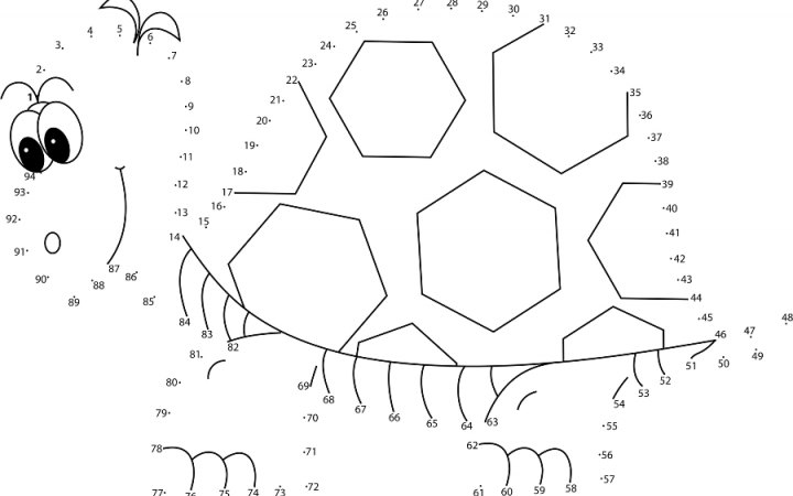 Раскраски для соединения по точкам