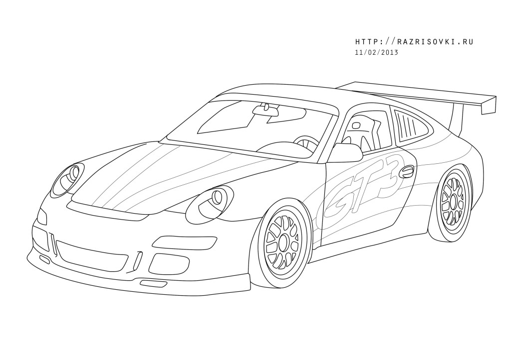 Раскраски гоночные машины для мальчиков школьников. Машины. 