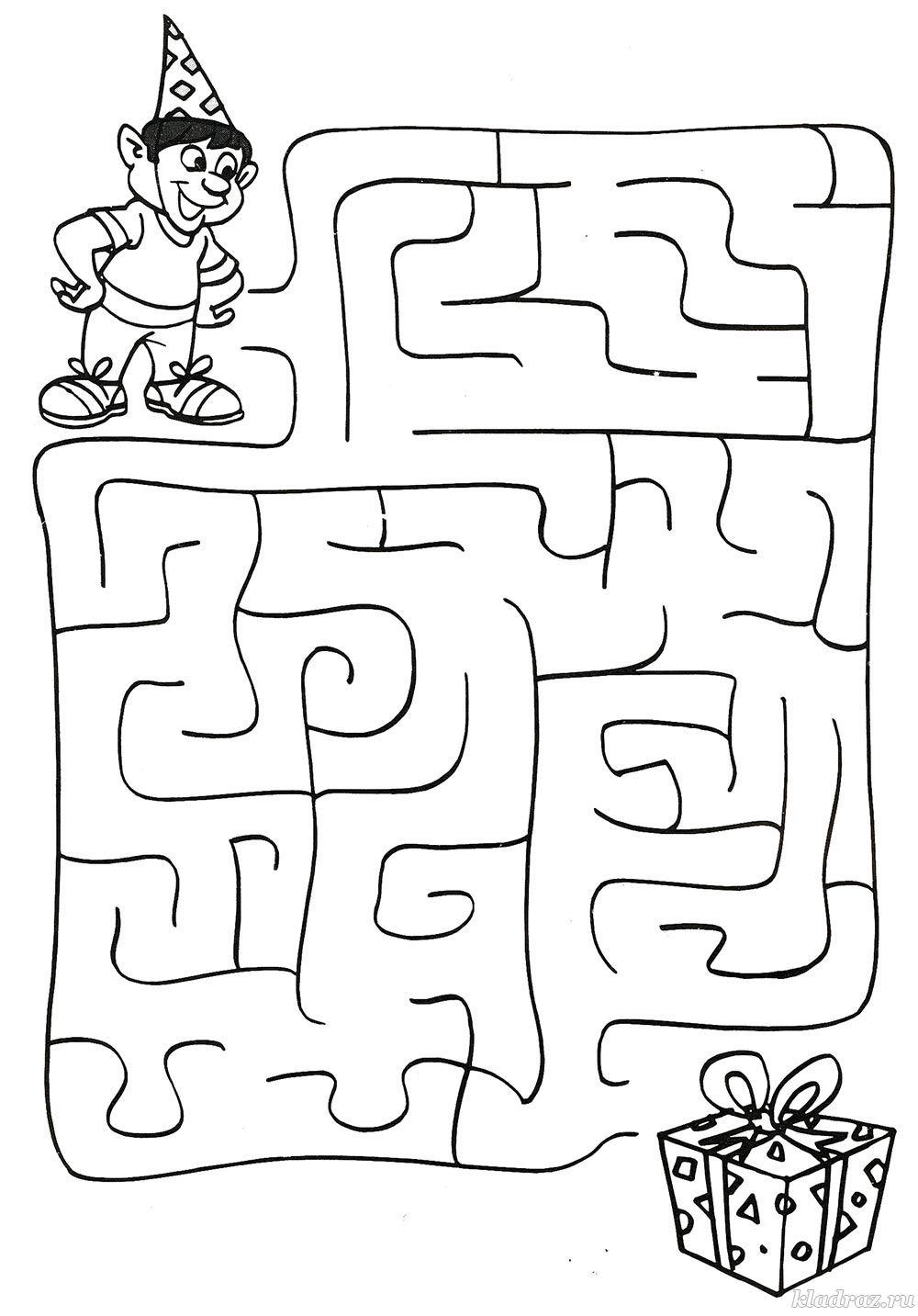 Раскраски для детей. Обучающие раскраски для детей. Лабиринты. 